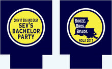 Load image into Gallery viewer, NOLA Bachelor Party Huggers. Wedding Party Huggers! Bachelor Party Gifts. New Orleans Groomsman Favors. Birthday Huggers NOLA Can Hugger