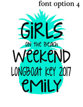 Load image into Gallery viewer, Pineapple Personalized Tote Bag