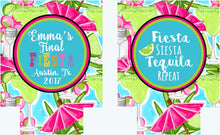Load image into Gallery viewer, Margarita Fiesta Theme Party Huggers. Fiesta Party Favors. Custom Fiesta Bachelorette Party Favors. Mexican Fiesta Birthday Party favors!