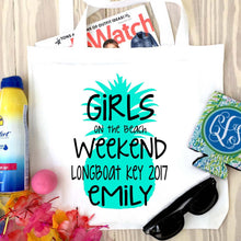 Load image into Gallery viewer, Pineapple Personalized Tote Bag