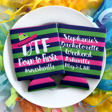 Load image into Gallery viewer, Fiesta Party Huggers. Final Fiesta Party Coolies. Monogrammed Mexican Party Favors. Fiesta Birthday or Bachelorette Party Favors!