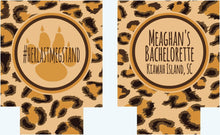 Load image into Gallery viewer, Leopard Party Huggers. Animal Print Bachelorette or Birthday Huggers. Leopard Bachelorette Party Favors. Personalized Party Huggers!