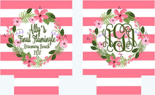 Load image into Gallery viewer, Pink Flamingo Beverage Huggers. Birthday or Girls Weekend Coolies. Final Flamingle Bachelorette Favors. Custom Flamingle Party Huggerss