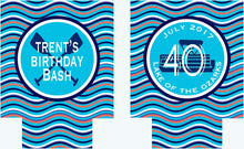 Load image into Gallery viewer, Lake Vacation Huggers. Personalized Nautical Bachelorette or Birthday Coolies. Lake House Coolies. Nautical Wedding Shower Huggers!