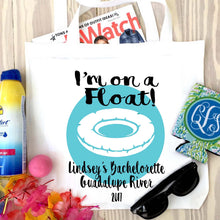 Load image into Gallery viewer, Tubing Personalized Huggers. Lake or River Party Favors. Girls Weekend Coolies. Monogram Bachelorette Party Favors!