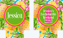 Load image into Gallery viewer, Pineapple Party Huggers. Tropical Bachelorette or Birthday Favors. Palm Beach Pineapple Huggers. Cabo, Maui, Miami, Savannah, Charleston!