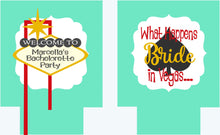 Load image into Gallery viewer, Vegas Party Huggers. Vegas Girl's weekend Huggers. Vegas Wedding Favors. Vegas Bachelorette or Birthday Party Favors.