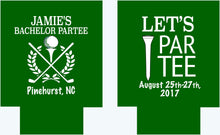 Load image into Gallery viewer, Golf Party Huggers. Golf Bachelor or Birthday Party Favors. Golf Groomsman or Birthday Party Favors. Wedding Golf Tournament Huggers