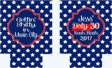 Load image into Gallery viewer, America Stars Party Huggers. Red White and Blue Party Favors! USA Party Huggers! USA Bachelorette Party Favors. Personalized USA Hugger
