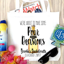 Load image into Gallery viewer, Pop the Bubbly! Personalized Tote Bag