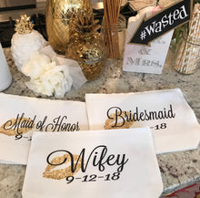 Load image into Gallery viewer, Bridal Party Personalized Make Up Bag