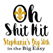 Load image into Gallery viewer, New Orleans Hangover Bags. Personalized NOLA Oh Shit Kits! NOLA Birthday Favor Bag. Custom Nola Bachelorette Bag. New Orleans Recovery bags