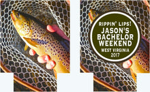 Load image into Gallery viewer, Fishing Party Drink Huggers. Fishing Party Drink Huggers! Fly Fishing Birthday Party Favors. Fishing Bachelor Party Favors!