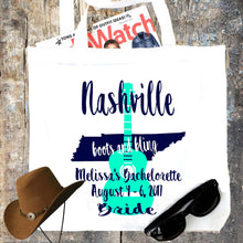 Load image into Gallery viewer, Nashville Personalized Tote Bag