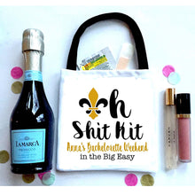 Load image into Gallery viewer, New Orleans Hangover Bags. Personalized NOLA Oh Shit Kits! NOLA Birthday Favor Bag. Custom Nola Bachelorette Bag. New Orleans Recovery bags