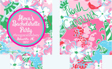 Load image into Gallery viewer, North Carolina Huggers.Bachelorette or Birthday Party Coolies. Monogrammed Carolina Party Can Coolies! North Carolina Bachelorette.