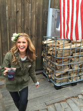 Load image into Gallery viewer, Buffalo Plaid Party Huggers. Flannel look Birthday Coolies! Plaid Bachelorette Party Favors too! Buffalo Check Huggers. Lumberjack Party!