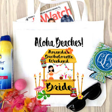 Load image into Gallery viewer, Tiki Bar Personalized Tote Bag