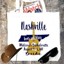 Load image into Gallery viewer, Nashville Personalized Tote Bag