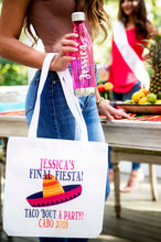 Load image into Gallery viewer, Fiesta Sombrero Personalized Tote Bag