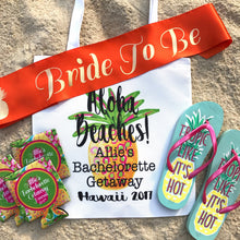 Load image into Gallery viewer, Pineapple 4" Satin Party Sash