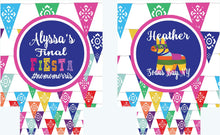 Load image into Gallery viewer, Fiesta Party Huggers. Fiesta Vacation Coolies. Mexican Bunting Party Favors. Fiesta Birthday Party Favors! Bachelorette Down to Fiesta!