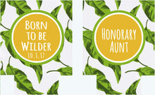 Load image into Gallery viewer, Tropical Leaves Party Huggers. Palm Birthday or Beach Bachelorette Party Favors. Beach Girl's Weekend or Family Vacation Beach Favors.