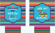 Load image into Gallery viewer, Fiesta Party Huggers. Fiesta Vacation Coolies. Mexican Pinata Party Favors. Fiesta Birthday Party Favors! Down to Fiesta!