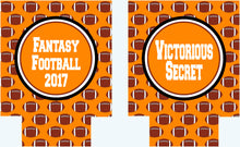Load image into Gallery viewer, Football Huggers. Football Party Gifts. Custom Football Birthday Party Favors. Personalized Football Coolies!
