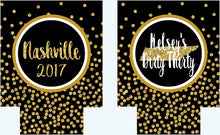 Load image into Gallery viewer, Bach Shit Crazy Gold "Glitter" Huggers. Bachelorette or Birthday Party Favors. Glitter Party Favors. Personalized party favors