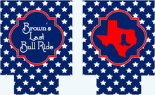 Load image into Gallery viewer, America Stars Party Huggers. Red White and Blue Party Favors! USA Party Huggers! USA Bachelorette Party Favors. Personalized USA Hugger