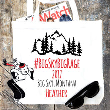 Load image into Gallery viewer, Mountain Party Personalized Tote Bag