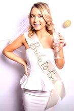 Load image into Gallery viewer, Bride to Be 4" Satin Sash