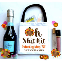 Load image into Gallery viewer, Friendsgiving Plaid Party Huggers. Thanksgiving Party Favors. Turkey Party Favors. Thanksgiving Wedding Shower Favors!