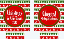 Load image into Gallery viewer, Christmas Party Huggers. Personalized Christmas Family Party Favors.Christmas Birthday or Bachelorette Favors. Christmas Wedding Shower!