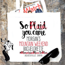 Load image into Gallery viewer, Plaid Party Tote Bags