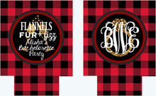 Load image into Gallery viewer, Flannel and Fizz Plaid Personalized Party Huggers