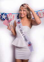 Load image into Gallery viewer, Let Freedom Ring! USA Bachelorette Party Huggers. Red White and Blue Birthday! USA Wedding Favors. America Bachelor or Birthday Favors.