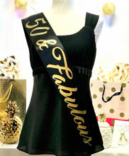 Load image into Gallery viewer, Birthday 4" Satin Sash. Birthday Girl Sash. Birthday Satin Sash. 21st, 30th, 40th, 50th Birthday Gift. Double Faced Premium Satin Sash.
