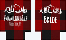 Load image into Gallery viewer, Buffalo Plaid mountain Huggers. Bachelor, Bachelorette or Birthday Party Favors. New Year's Eve Party Favors! Ski Vacation favors!