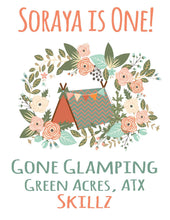 Load image into Gallery viewer, Floral Glamping Personalized Tote Bag