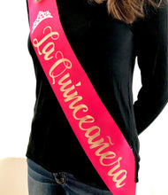 Load image into Gallery viewer, Sweet 16 4" Satin Sash. Birthday Satin Sash,Birthday Party Sash, 21st, 30th, 40th Birthday sashes! Birthday Party Favor.