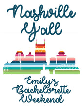 Load image into Gallery viewer, Nashville Personalized Tote Bag