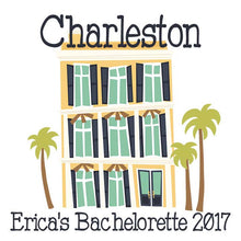 Load image into Gallery viewer, Beach House Hangover Bags. Charleston Bachelorette or Birthday Oh Shit Kits! Mini Key West Bachelorette Bag. Custom Charleston Favor Bag.