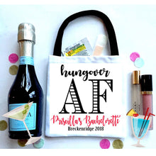 Load image into Gallery viewer, Hungover AF Recovery bags! Bachelorette Party Bags. EMPTY Oh Shit Kits. Girls Weekend or Birthday Party Bags. Wedding Recovery bags!
