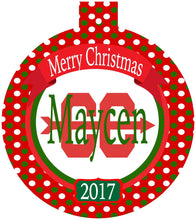 Load image into Gallery viewer, Cross Country Personalized Ornament