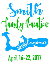 Load image into Gallery viewer, Grand Cayman Tote bag. Tropical Party Favors! Grand Cayman Bachelorette or Girls Weekend Tote Bag. Island Girls weekend Favor Bag.