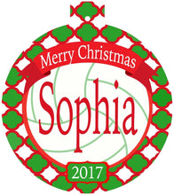 Load image into Gallery viewer, Volleyball Ornament