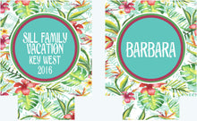 Load image into Gallery viewer, Tropical Palm Leaves Huggers. Beach Birthday or Bachelorette Party Favors. Girl's Weekend or Family Vacation Beach Favors. Wedding favors!