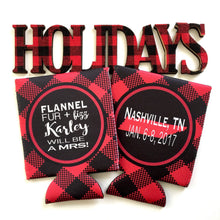 Load image into Gallery viewer, Flannel and Fizz Plaid Personalized Party Huggers
